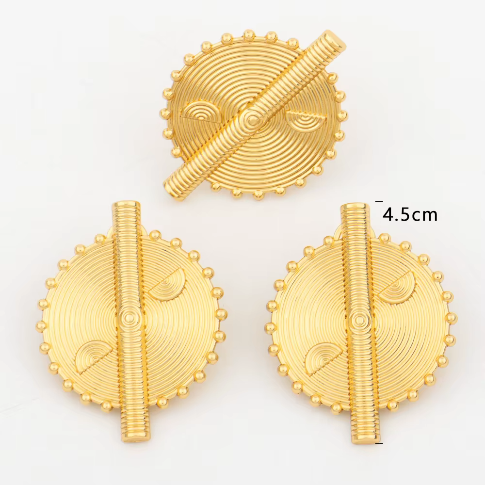 Ensemble de bijoux en or de Dubaï pour femmes forme de fleur de luxe bague réglable boucles d'oreill