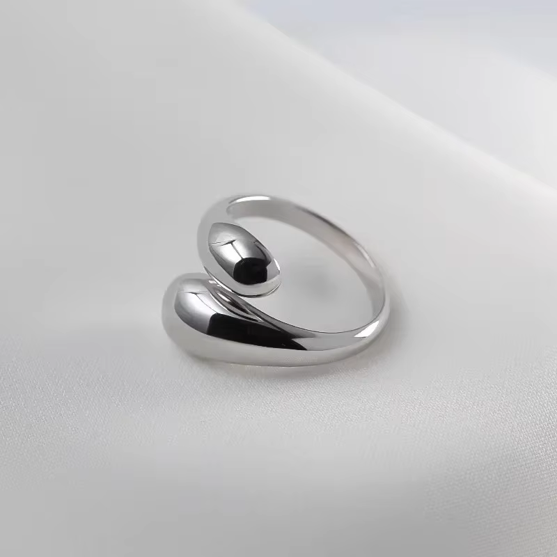 Bagues en argent Sterling 925 pour femmes, bandes de Couple minimalistes, faites à la main, grand an