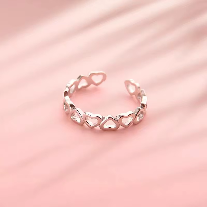 Nouveau populaire 925 bijoux en argent Sterling Fine petite mode fraîche Simple en forme de coeur am