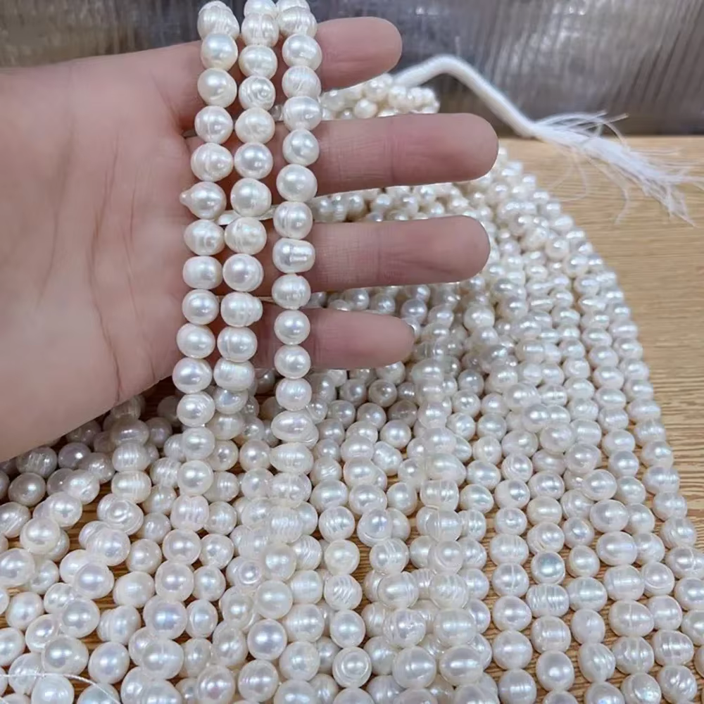 9-10mmAAA usine en gros exquise offre spéciale pain rond naturel perle d'eau douce femmes bijoux Mak