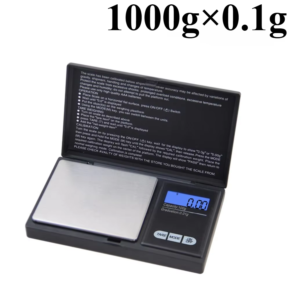Mini balance électronique de poche en acier inoxydable pour bijoux, précision 0,01g, balance de préc