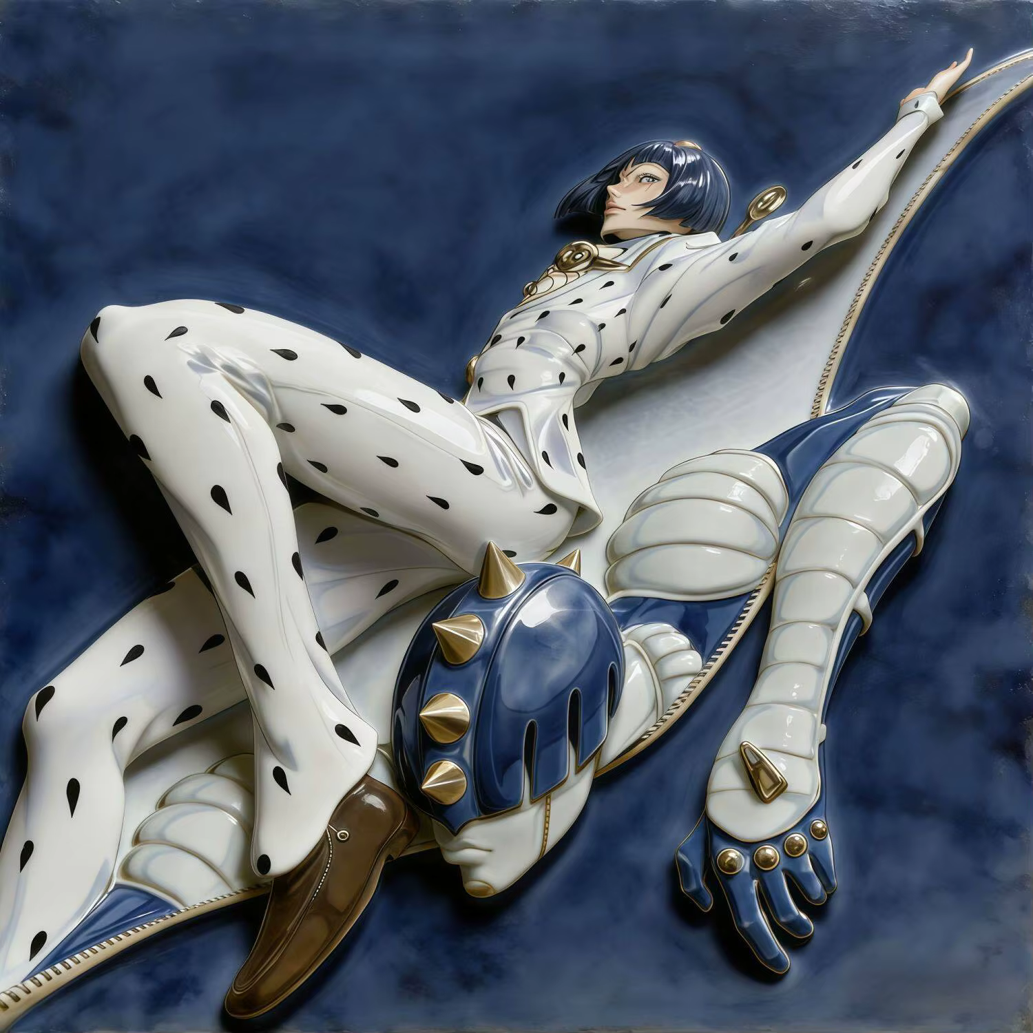Nouvelle aventure merveilleuse et passionnante de JOJO : Badge en céramique 3D officiel, Giorno DIO,
