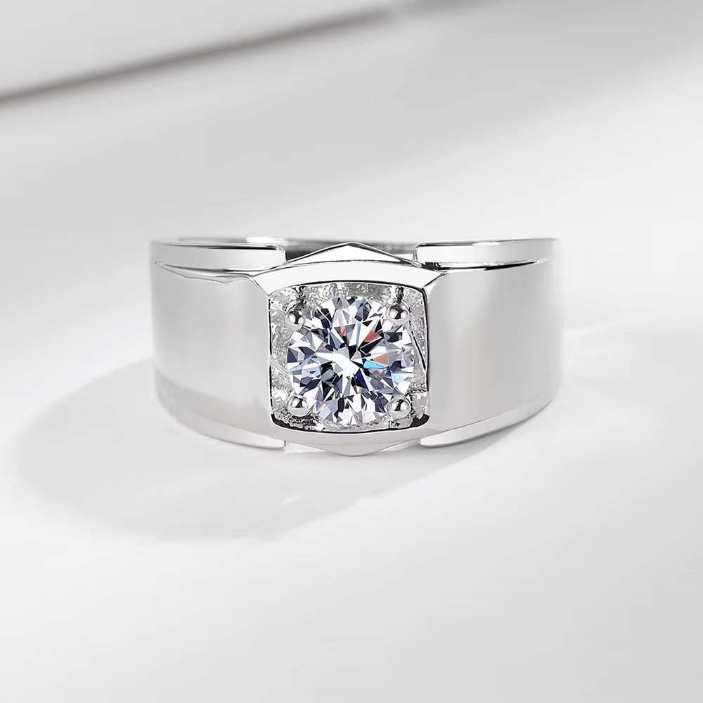 Bague en argent Sterling 925 pour hommes et femmes, Zircon 5A, bijoux de mariage à la mode, breloque