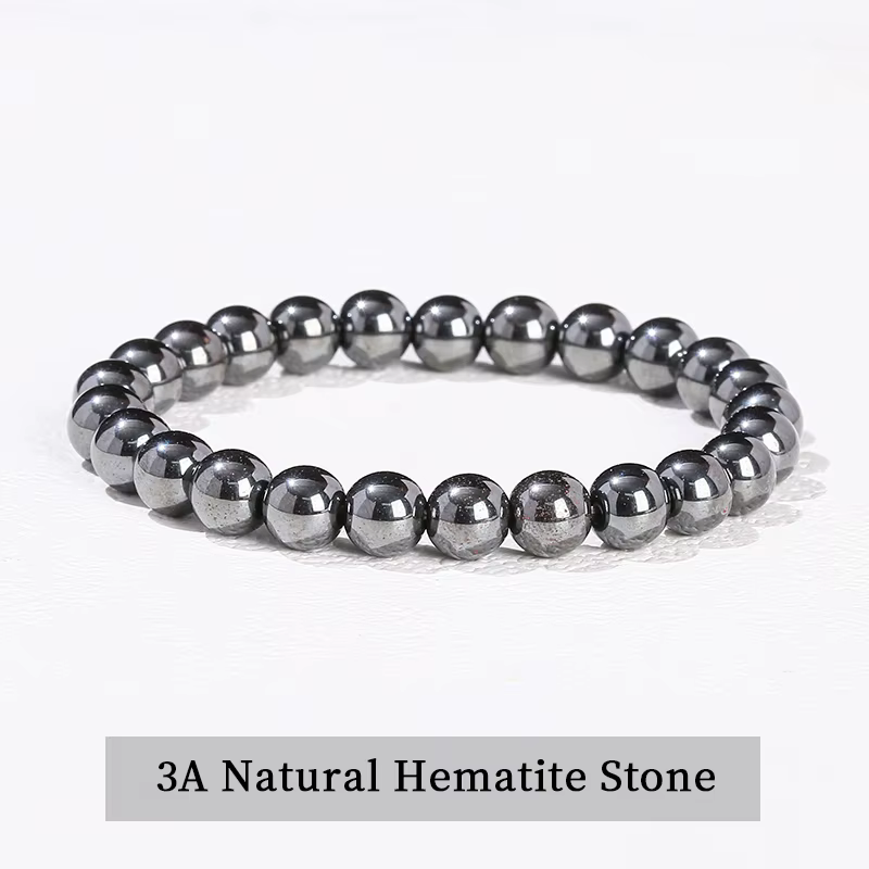 JD – Bracelets de perles en pierre naturelle minimaliste, jaspe rouge, pour femmes et hommes, classi