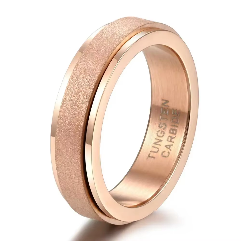 Somen – bagues plaquées or Rose, bagues de fierté arc-en-ciel en tungstène, bijoux pour femmes, bagu