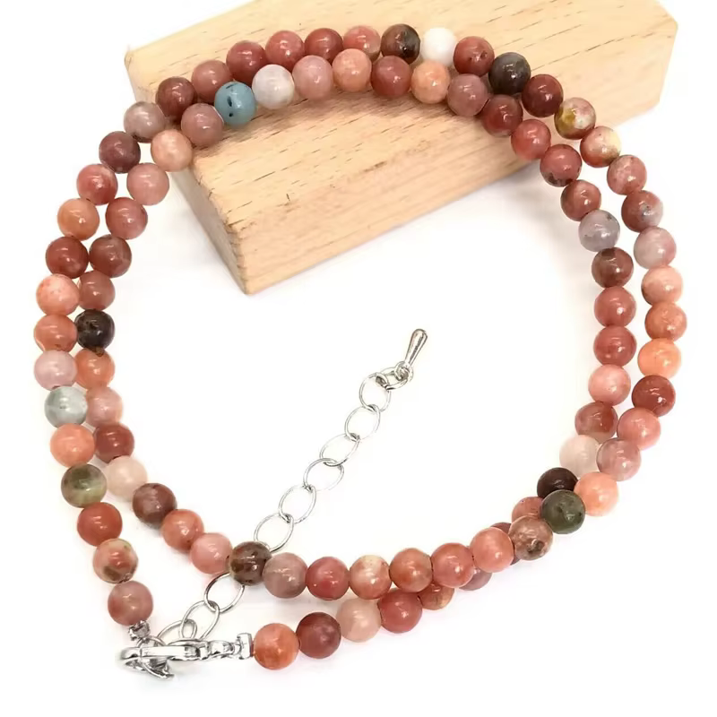 2025 Simple 4MM pierre naturelle cristal quartz femmes Sautoirs collier Steampunk classique bohême b