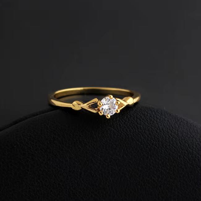 Ever Fade – bague en or 14 carats pour femmes, Solitaire 2,0 ct, diamant en zircone, bijoux de marié