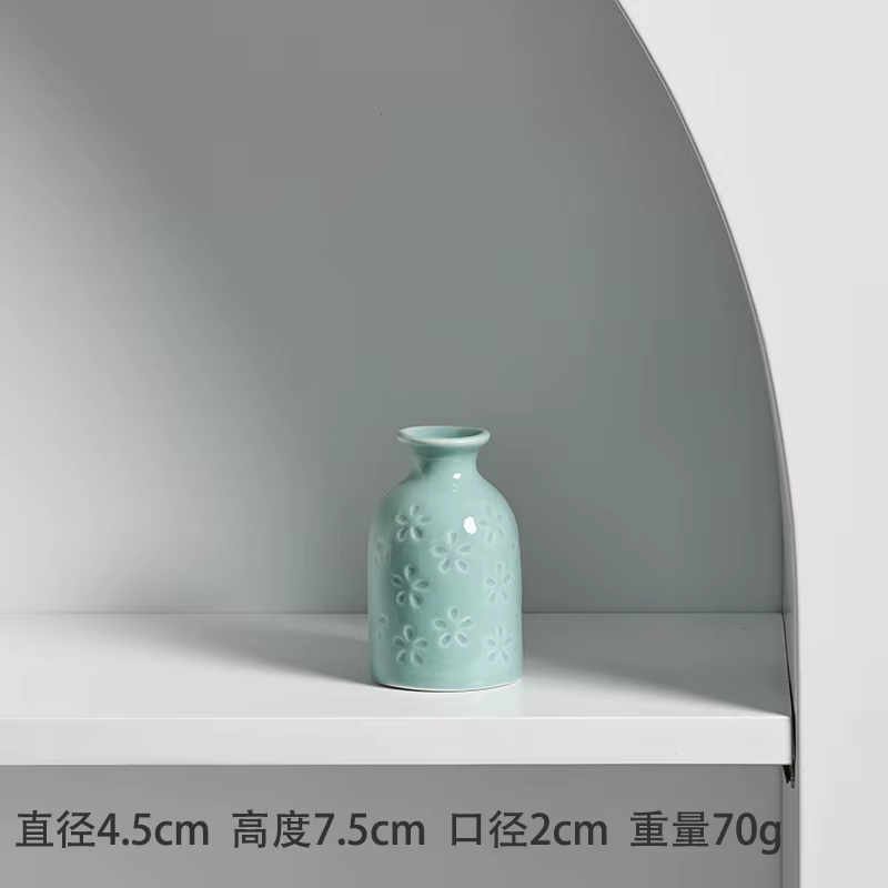 Petit Vase en céramique, Style Ins, niveau d'apparence moderne élevé, Vase d'arrangement de fleurs s