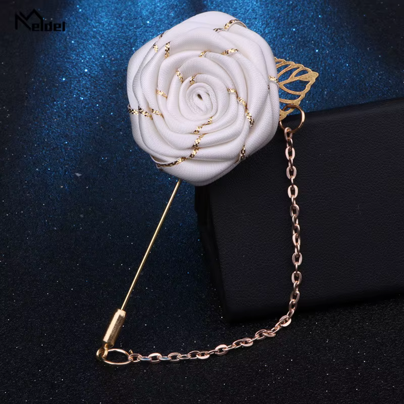 Épingles à revers pour garçons d'honneur, 1 pièce, Corsage de mariage, boutonnière pour hommes et fe
