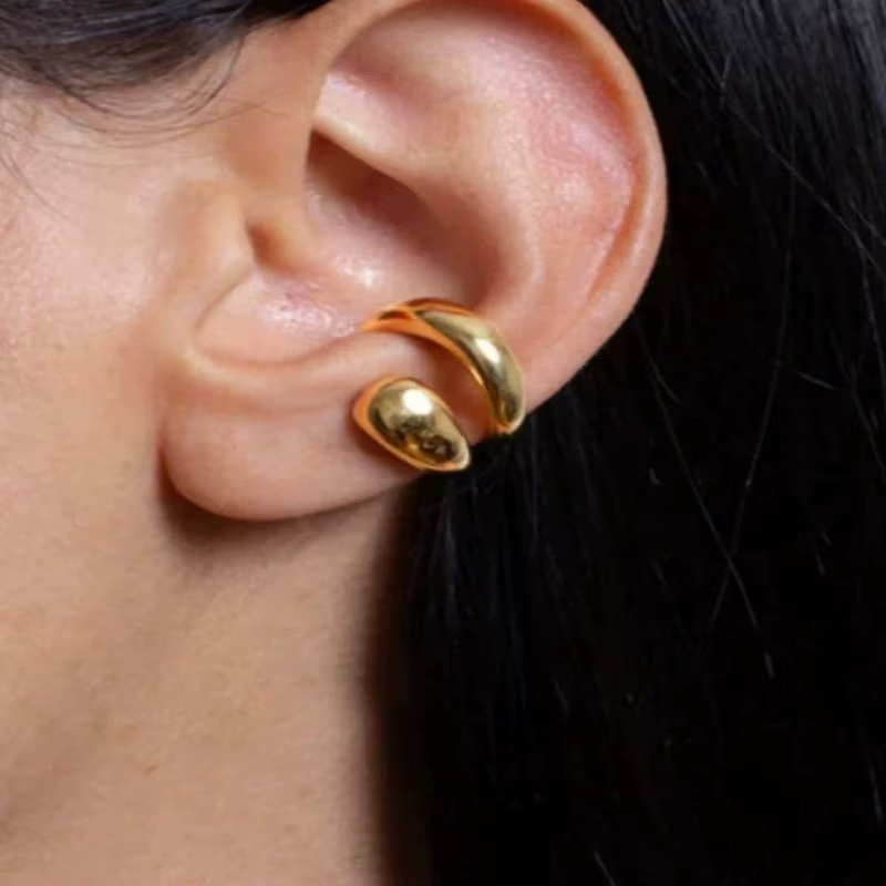 Boucles d'oreilles à Clip sans perçage pour femmes, classique, couleur or, tendance, cadeau pour fil