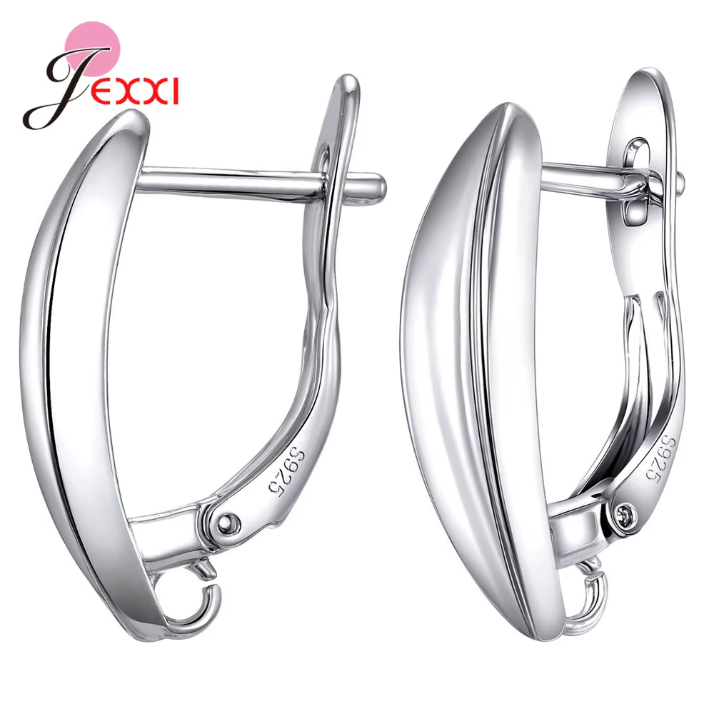 Boucles d'oreilles en argent Sterling 925 véritable, accessoires de bijoux à faire soi-même, composa