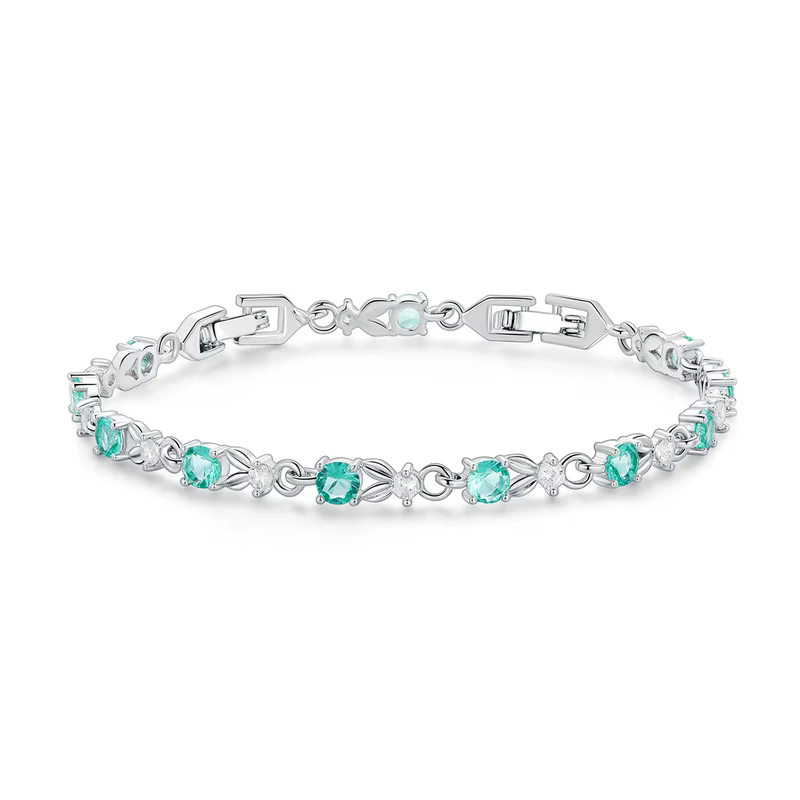Bamoer – Bracelet de luxe multicolore en Zircon pour femmes, bijoux en cristal, couleur or Rose, à m