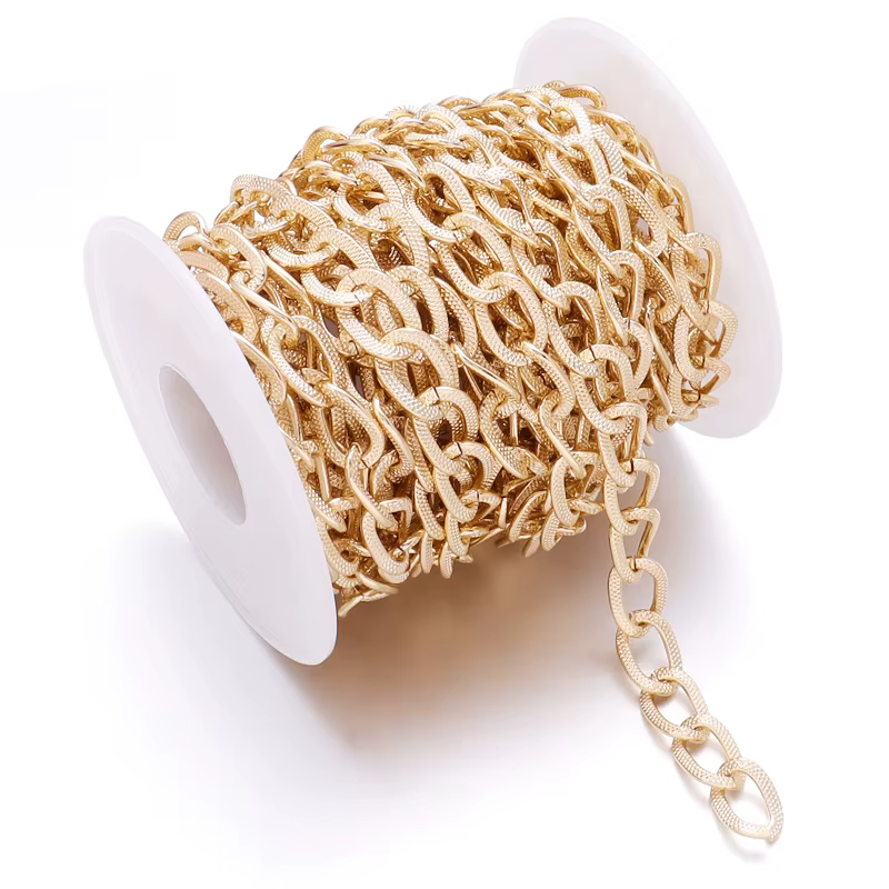 JOLink-Bijoux en Métal, Triangle et Croix, Accessoires de Collier et Bracelet, 5 Yards/Lot