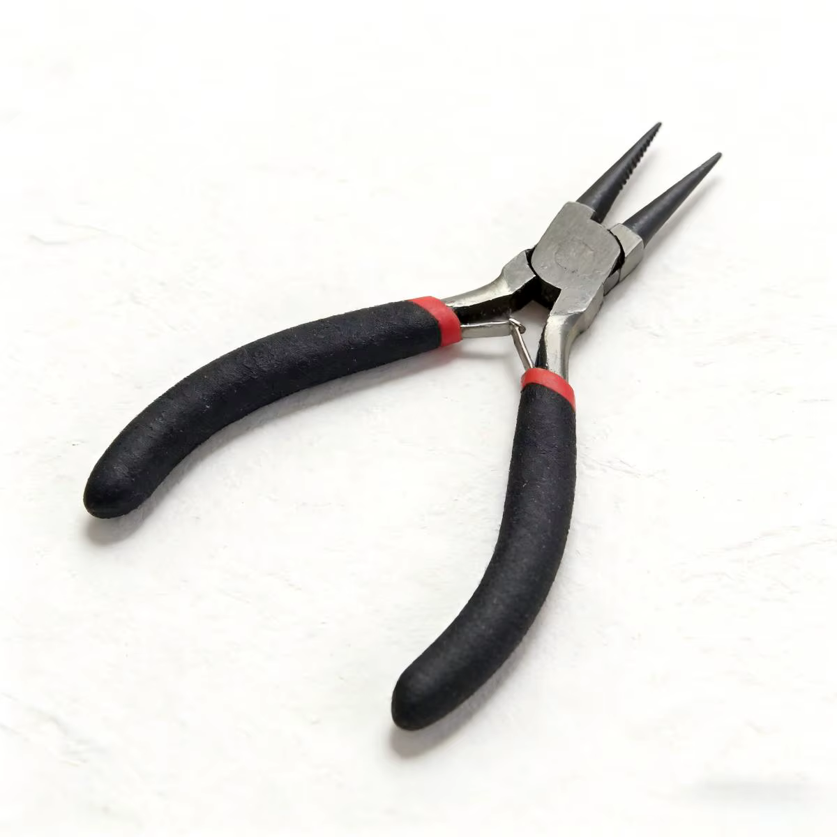 Pince à bec long professionnel miniature avec ressort, poignée antidérapante, pour bijoux, artisanat