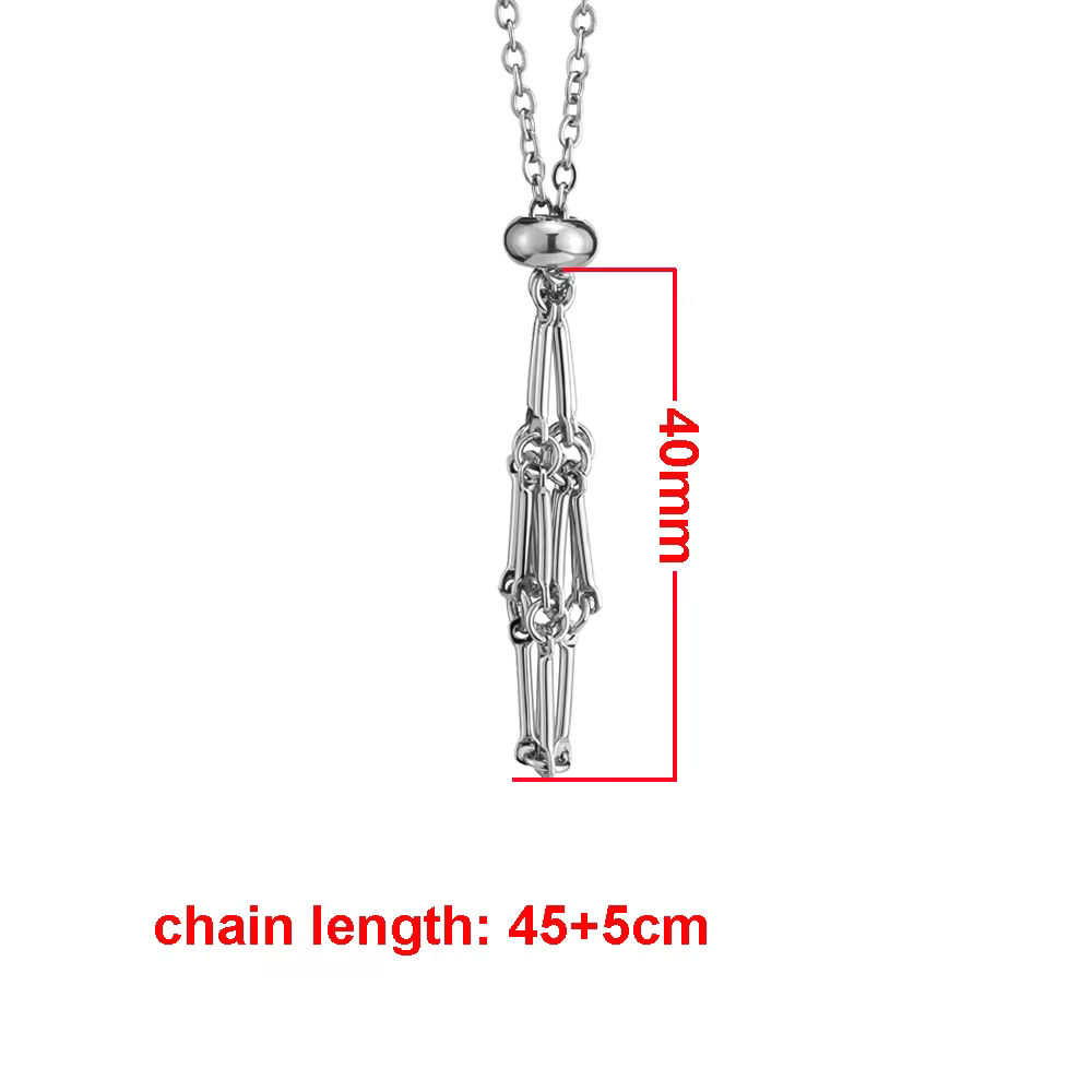 Porte-collier réglable en acier inoxydable pour femmes, porte-collier en cristal, pendentif en filet