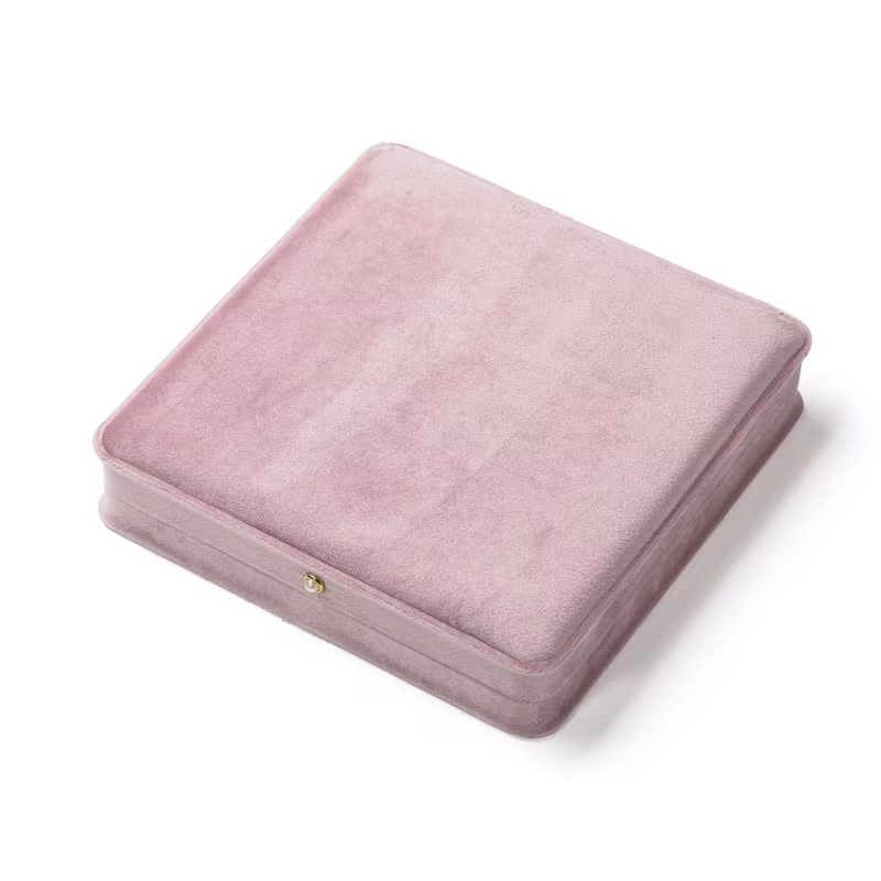 Boîte à bijoux en velours, étui cadeau pour collier, pour femmes, élégant cadeau pour la fête des mè