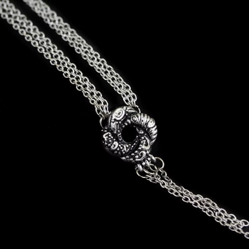 Collier Vintage Plaqué Argent avec Noeud d'Amour pour Femme, Accessoires de Bijoux Préliminaires pou