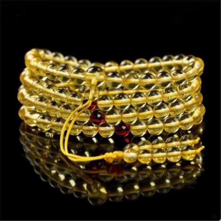 Bracelet en ambre naturel, 108 perles Mala, collier pour hommes et femmes, bijoux fins, véritable am
