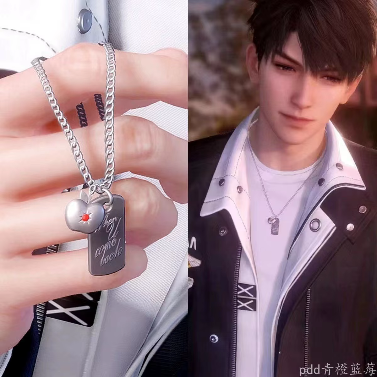 Collier de bijoux Anime Love and Deepspace, colliers du même Style pour hommes et garçons, accessoir