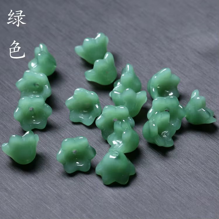 10 pièces bricolage naturel Jade Agate 11*7mm fleur perles accessoires mode vrais bijoux pierres pré