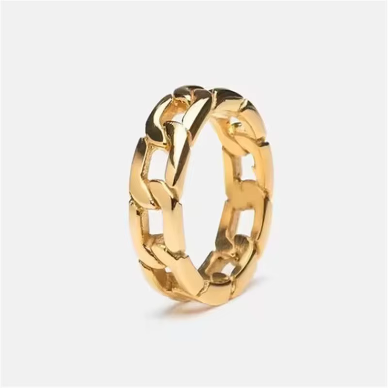 Bague creuse en acier inoxydable pour hommes et femmes, bijoux fantaisie, style punk, JORing SION L