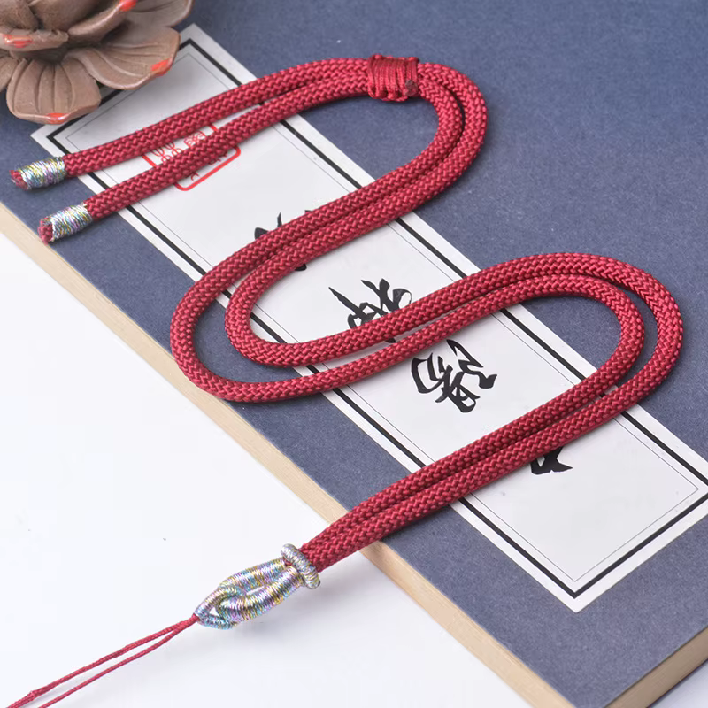 Colliers chaînes tressées bricolage pendentif fait à la main lanière réglable petite chaîne ronde Co