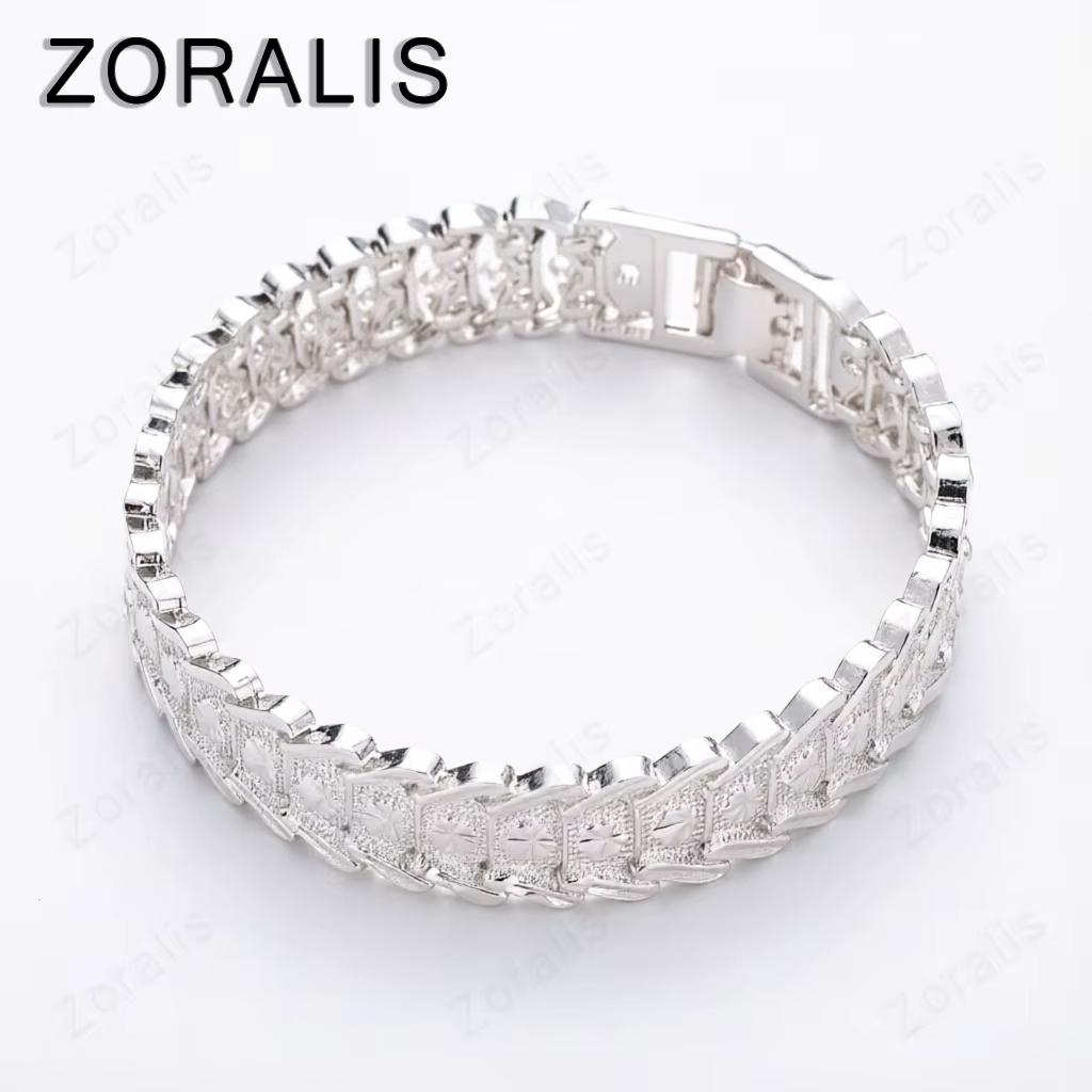 Bracelets en or 18 carats, classiques, larges, chaînes, bracelets rigides pour hommes et femmes, bij