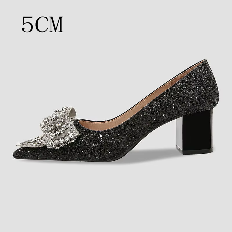 Nouvelles Chaussures de Mariée en Cristal 2026 – Escarpins à Talons Hauts avec Nœud en Cristal et Pa