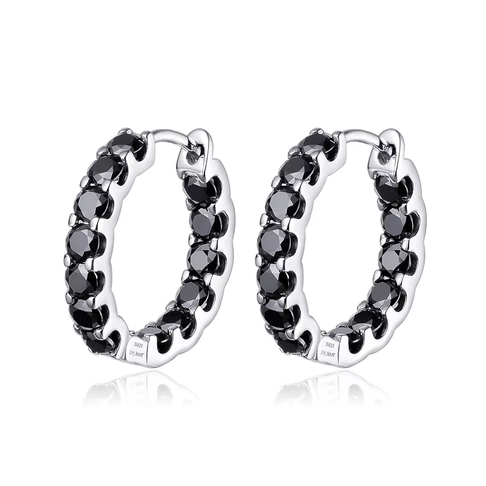 Smyoue 18k plaqué Total 2.6CT pleine Moissanite boucle d'oreille pour les femmes scintillant fête de