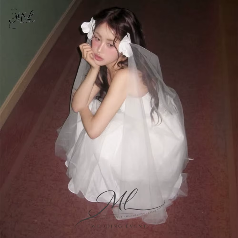 Voile de mariée ML, fleur, cadeau pour future mariée, enterrement de vie de jeune fille, fête prénup