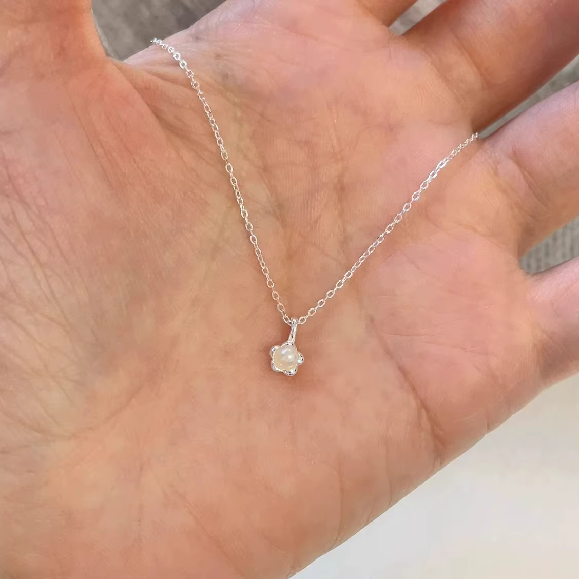 Colliers pendentifs géométriques compacts couleur argent avec perles pour femmes, bijoux de mode, ac