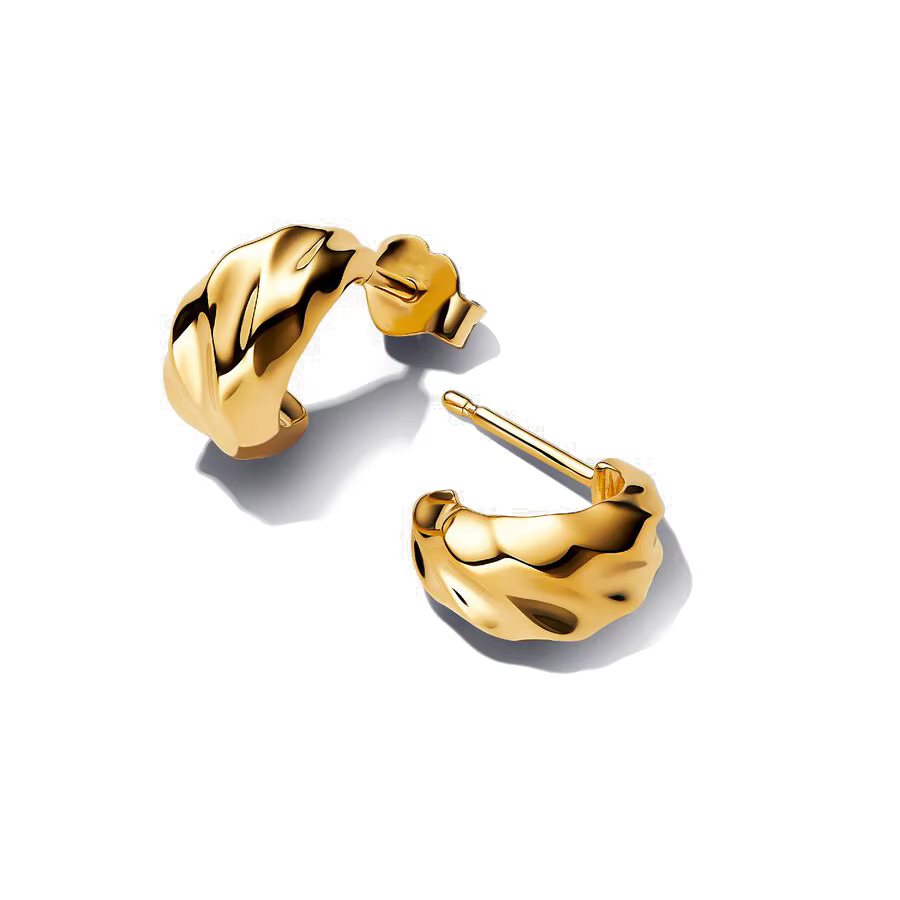 Ensemble de boucles d'oreilles créoles en argent Sterling 925, Zircon incrusté/creux/texturé, Design