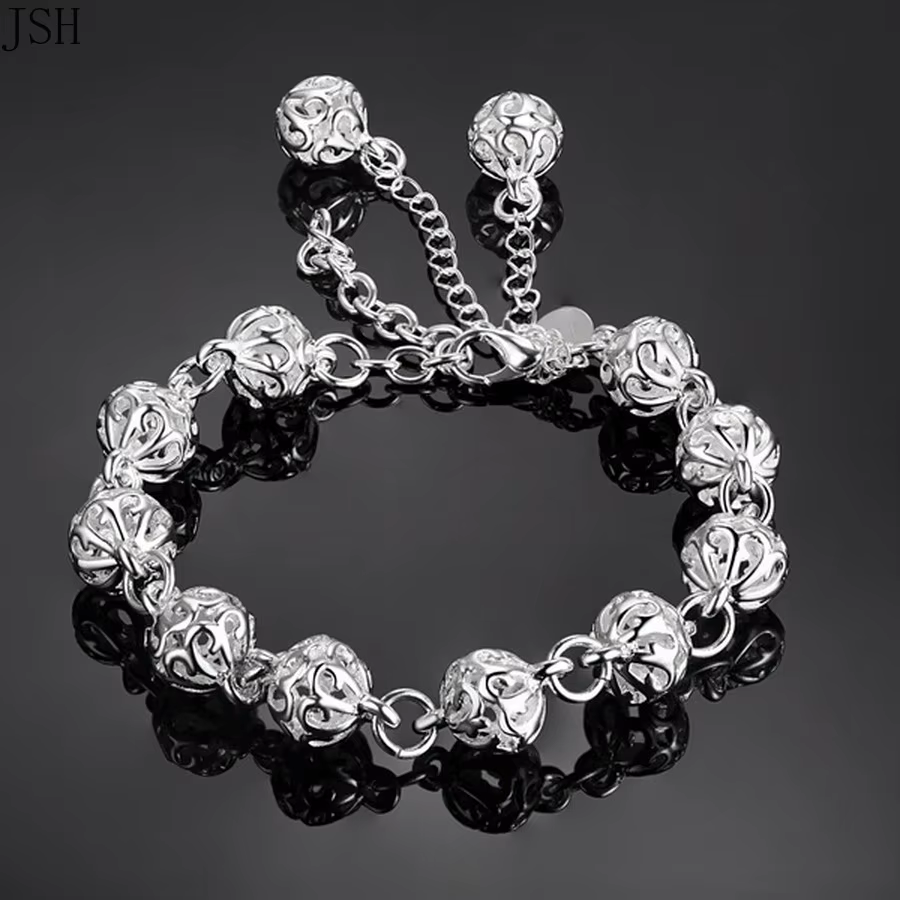100% 925 argent Sterling beaux bracelets haut noble jolie mode fête de mariage mignon dame belle bou