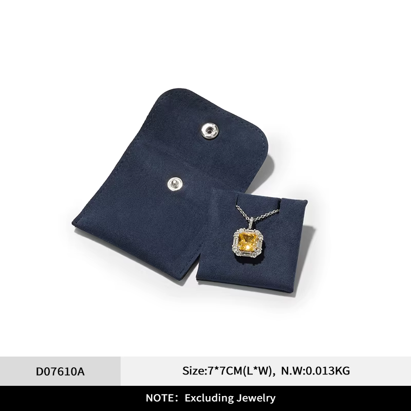 Oirlv 1 pièce Pochette d'emballage en velours pour bijoux, sacs chic pour cadeaux de mariage, sacs à
