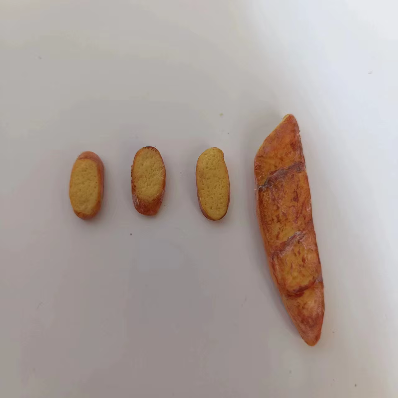 Maison de poupée Miniature faite à la main, échelle 1/6, jouets de Simulation de Baguette, Mini pain