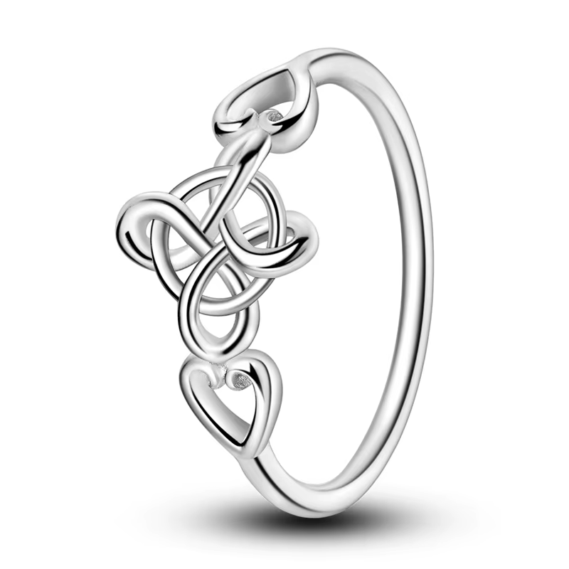 Bagues à nœud celtique originales en argent Sterling 925, bijoux pour femmes et filles, cadeaux d'an