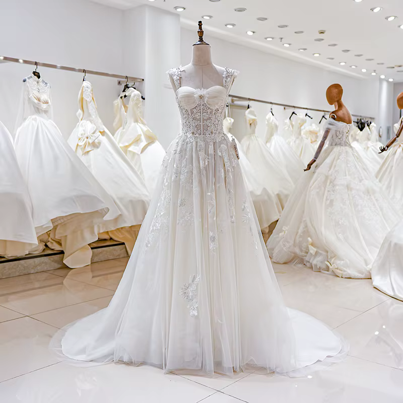 Robe de mariée bohème sur mesure pour femmes, longueur au sol, simple, mariée, Boho, 9104, 196 I