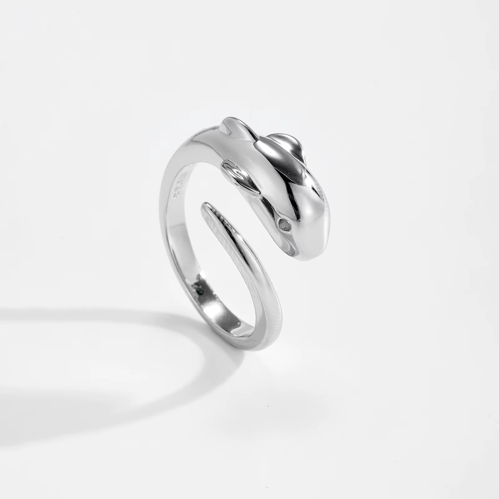 DPLAOPA – bague ajustable ouverte en argent Sterling 925, dauphin irrégulier, nouvelle mode, cadeau 