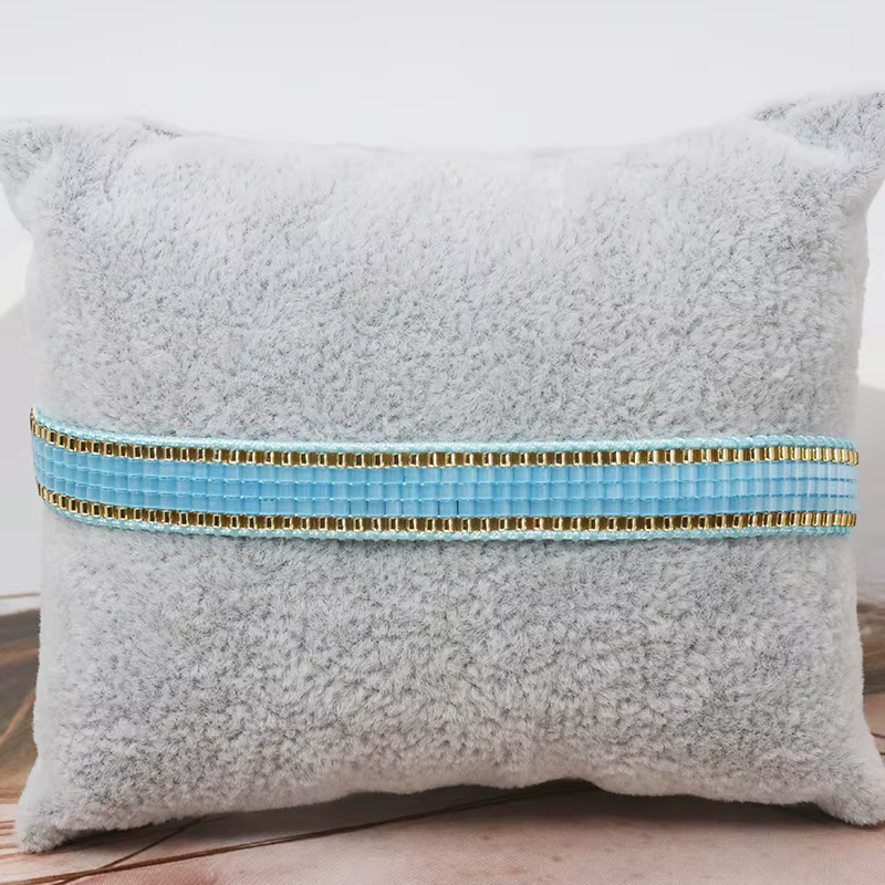 BLUESTAR – Bracelets au Design à rayures minimalistes pour femmes, perles Miyuki brillantes, style B