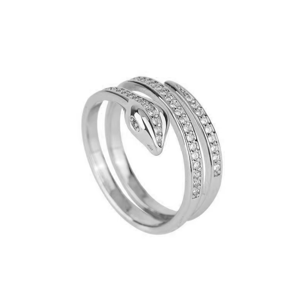 Bagues serpent Vintage pour femmes et hommes, en acier inoxydable, ouverture en forme de Serpentine,