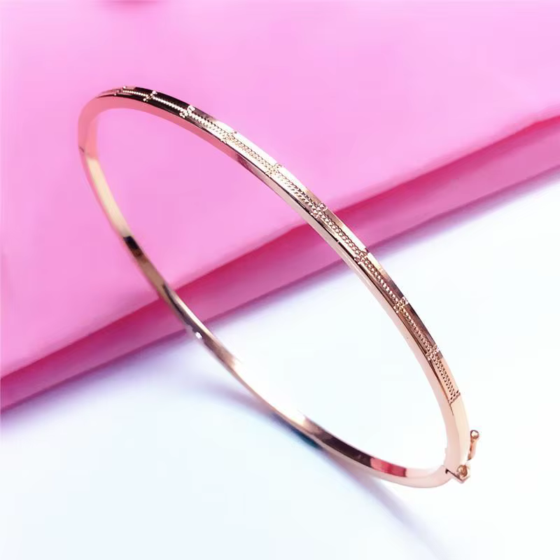 Bracelet classique plaqué or rose 14 carats pour femme, haute qualité exquise, bijoux de fête, cadea