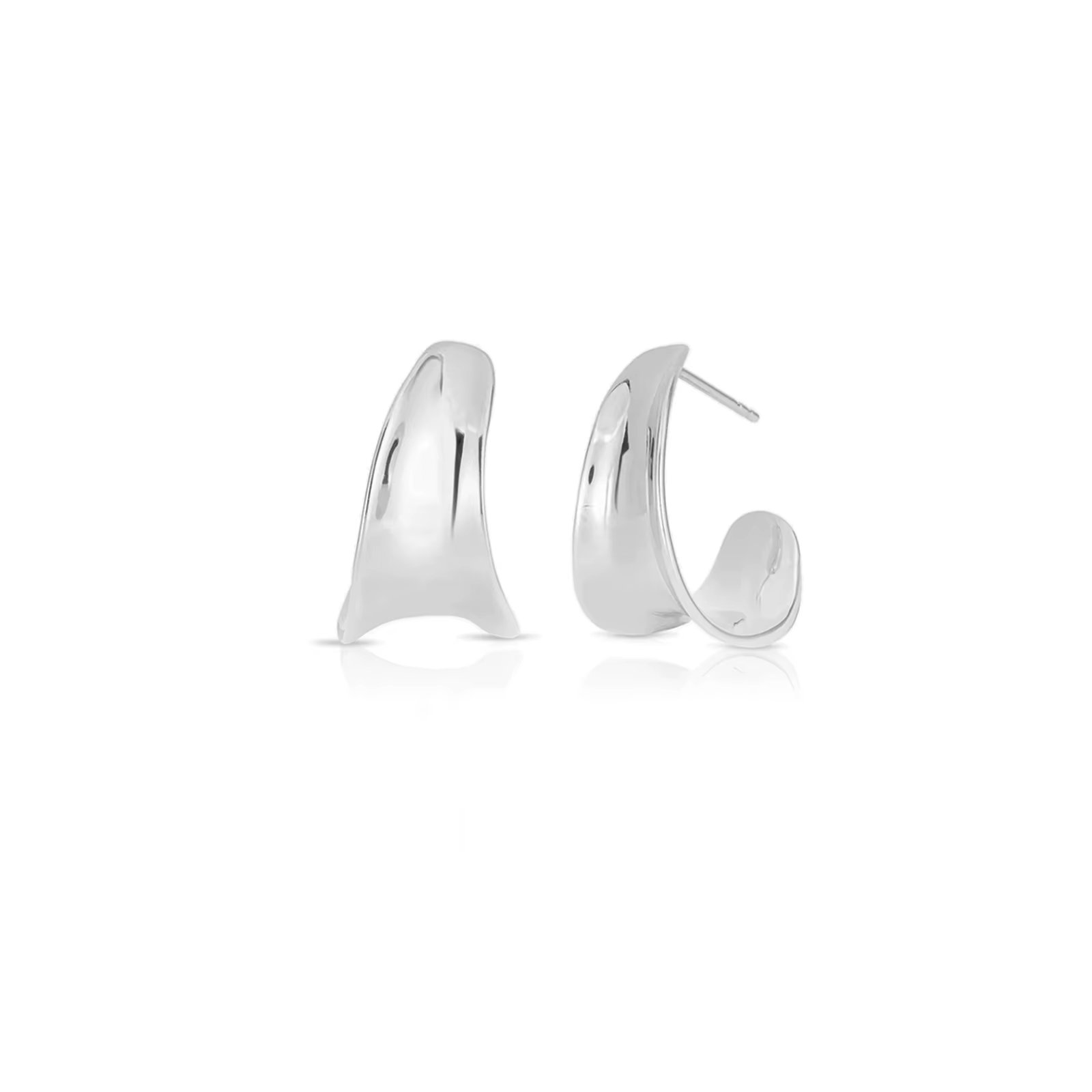 Ug LAOPA-Boucles d'oreilles créoles en argent regardé 925, boucles d'oreilles clips, bijoux fins, ro