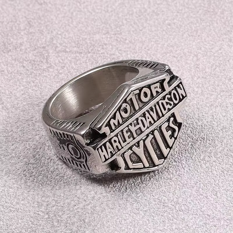 Bague Punk Hip Hop créative pour hommes et femmes, 8 tailles, accessoire décoratif pour Harley David