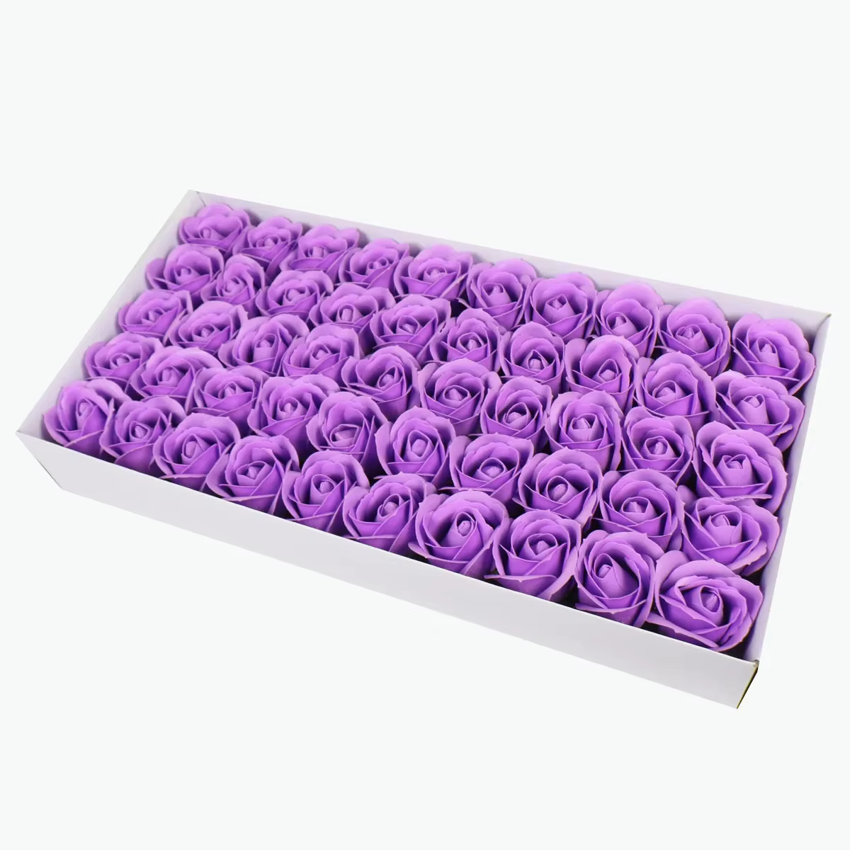 50 roses en savon, diamètre 4,5 cm, tête de fleur, décoration de mariage, fleur en savon faite à la 