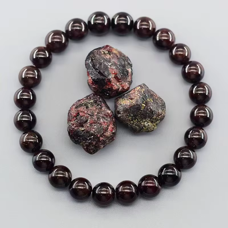 JD Bracelet améthyste en vraies perles de pierre naturelle purifiant le corps véritable améthyste Br