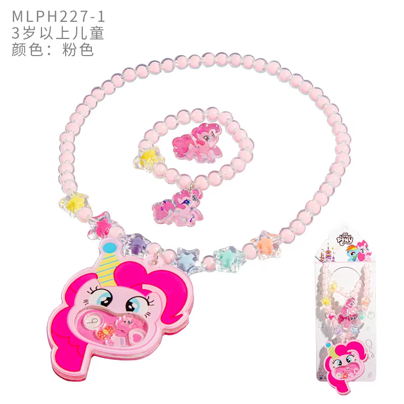 Mon petit poney enfants collier ensemble mon petit poney anime mignon bracelet bague bijoux fille ca