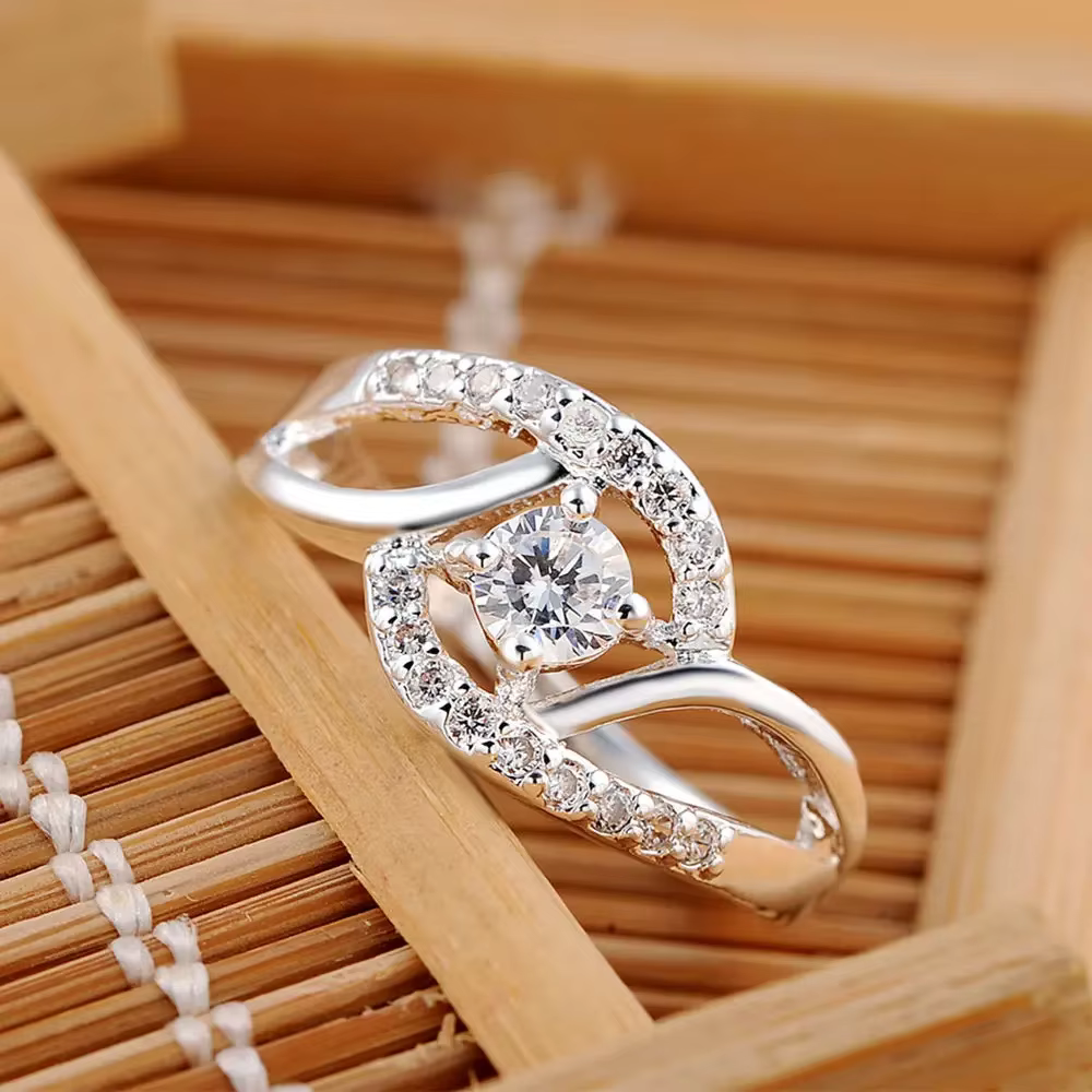 Bagues en argent Sterling 925 pour femmes, Streetwear, en Zircon brillant, diamant, cadeaux de fête 