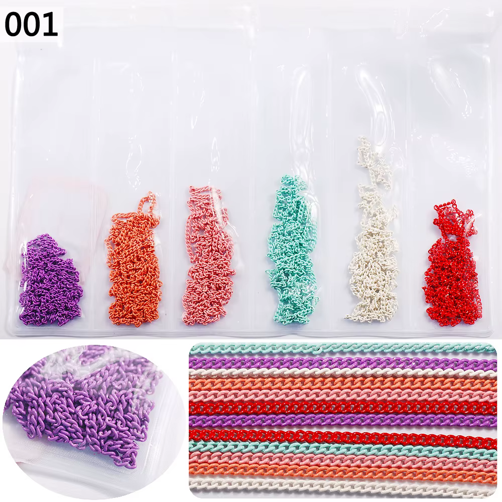 Chaîne de bijoux, chaîne combinée, chaîne à double couche, accessoires métalliques pour bagages, pro