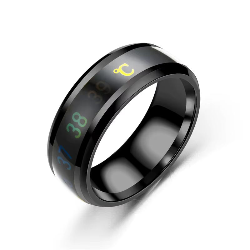 Anneau multifonctionnel Intelligent en acier inoxydable, pour Couple, sensation d'humeur, anneaux se