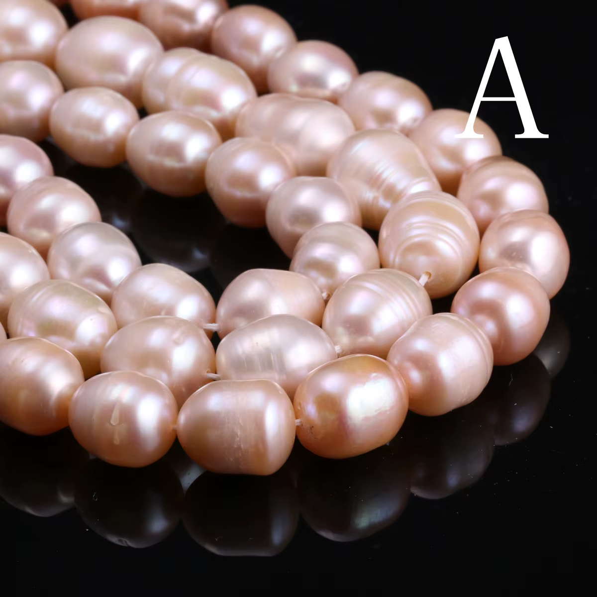 Perles de culture d'eau douce naturelles, perles rondes en vrac, 100% pour la fabrication de bijoux,